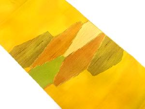 幾何学模様織り出し　名古屋帯